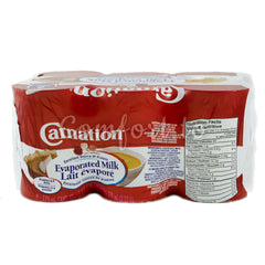 Carnation Evaporated Milk, 6 x 370 mL