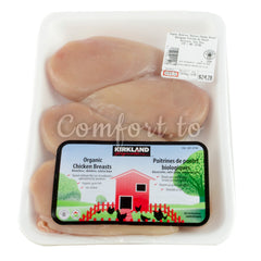 Kirkland Organic Chicken Breasts Boneless & Skinless, 1.8 kg
