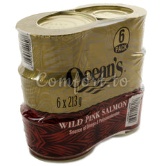 Ocean's  Wild Pink Salmon, 6 x 213 g