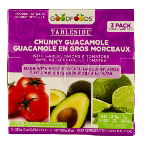 $4 OFF - GoodFoods  Chunky Guacamole, 3 x 283 g