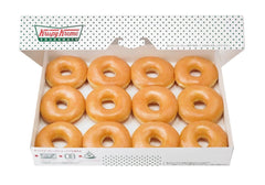 Krispy kreme freshly made glazed Doughnuts, 15 units