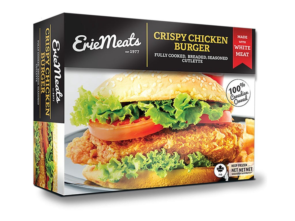 ErieMeats Frozen Crispy Chicken Burger, 3 kg
