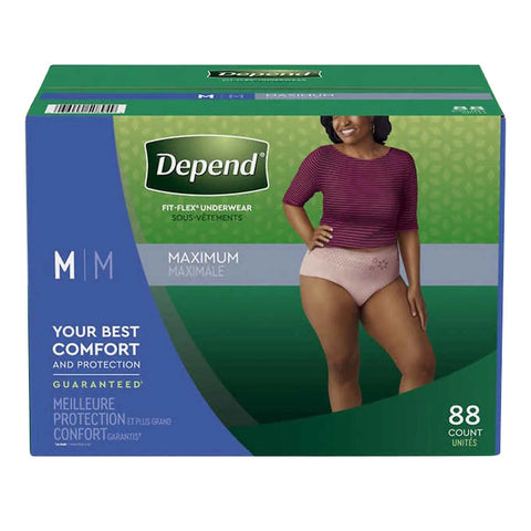$13 OFF - Depend Women's Maximum Absorbency Underwear Large, 84 pack