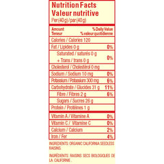 Sunmaid Organic Raisins, 1.8 kg
