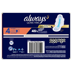 Always Ultra Thin Overnight Pads, 76 pads