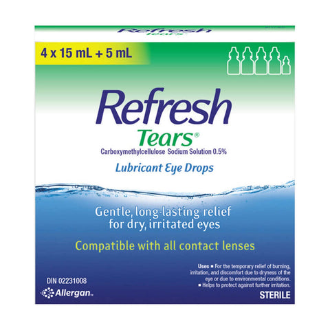 $4.5 OFF - Refresh Tears Lubricant Eye Drops, 4 x 15 mL