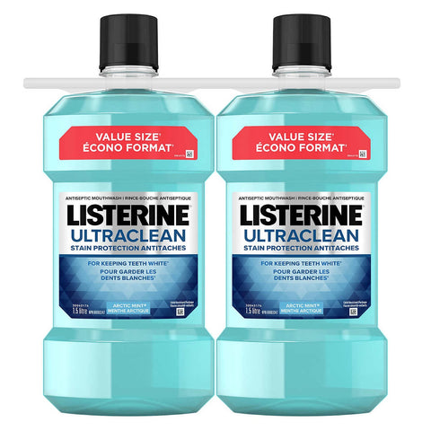 Listerine Ultraclean Rinse, 2 x 1.5 L