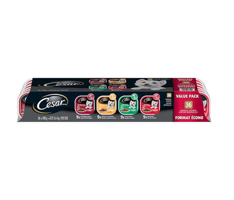 Cesar Dog Food Entrees, 36 x 100 g