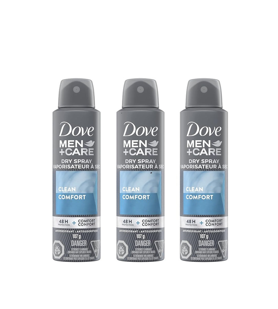 $4.5 OFF - Dove Men Antiperspirant Dry spray, 3 x 107 g