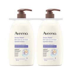 Aveeno stress relief body wash, 2 x 975 ml
