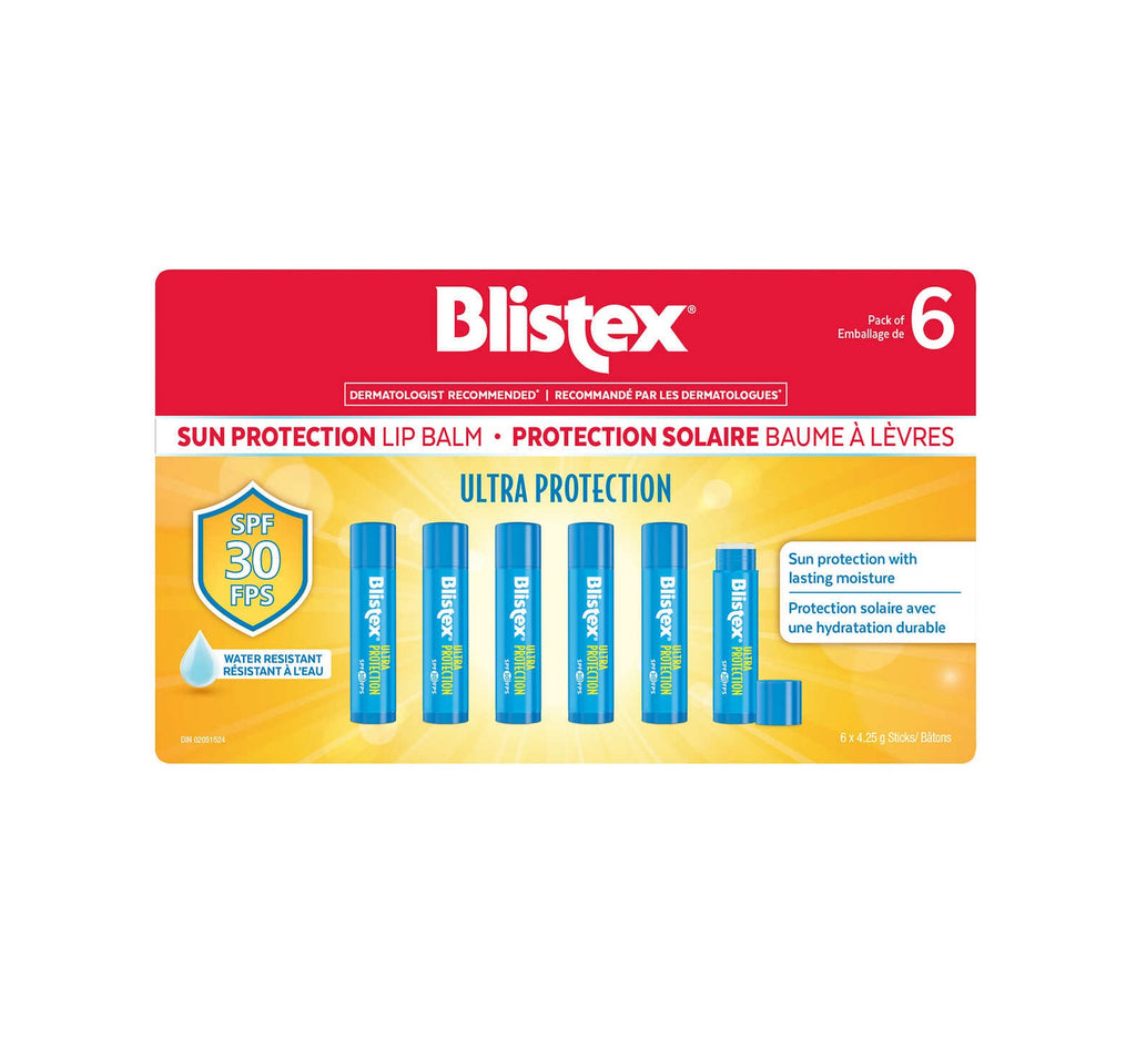 Blistex SPF30 lip balm, 6 x 1 unit