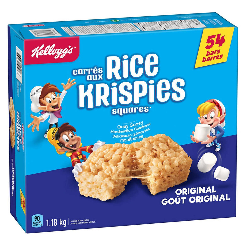 Kellog's Jumbo Rice Krispies Squares, 54 x 22 g