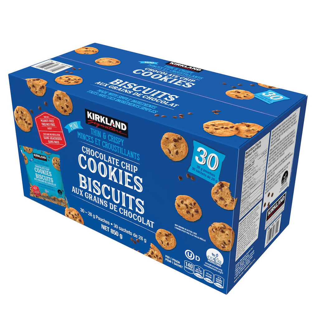 Kirkland Chocolate Chip Cookies, 30 x 28 g