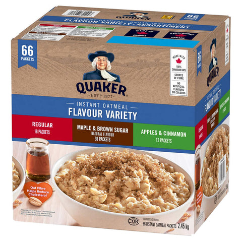 Quaker Instant Oatmeal, 66 x 37 g