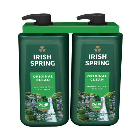 Irish spring body wash, 2 x 887 ml