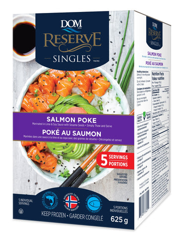 Dom Reserve Frozen Steelhead Salmon Poke, 625 g