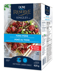 Dom Reserve Frozen Tuna Poke Singles, 5 x 125 g