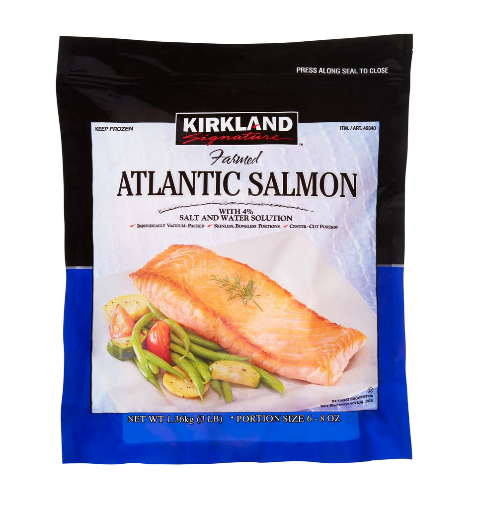 Kirkland Frozen Atlantic Salmon, 1.4 kg