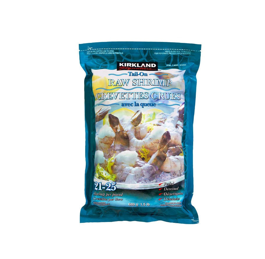 Kirkland Frozen Raw Shrimp 21/25, 680 g