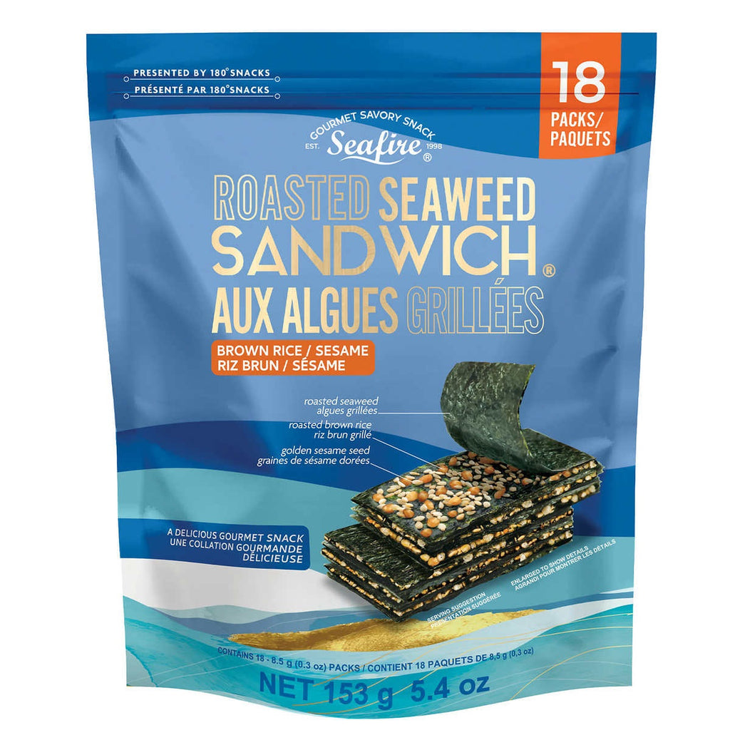 Seafire roasted Seaweed, 18 x 8 g