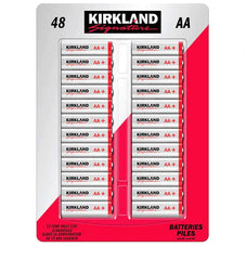 $4 OFF - Kirkland Signature Alkaline AA Batteries, 48 pack