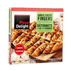 Pizza Delight Frozen Garlic & Cheese Fingers Sticks, 2 x 528 g