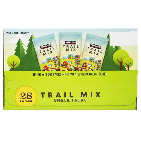 Kirkland Signature Trail Mix Snack Packs, 28 x 57 g