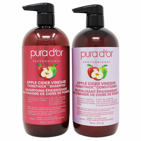 Pura D'Or THIN2THICK Shampoo and Conditioned, 2 x 709 ml