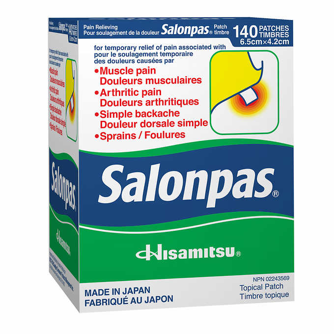 $4 OFF - Salonpas Pain Relieving Patch , 140 Patches