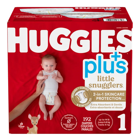 Huggies Little Snugglers 1 Diapers, 192 diapers