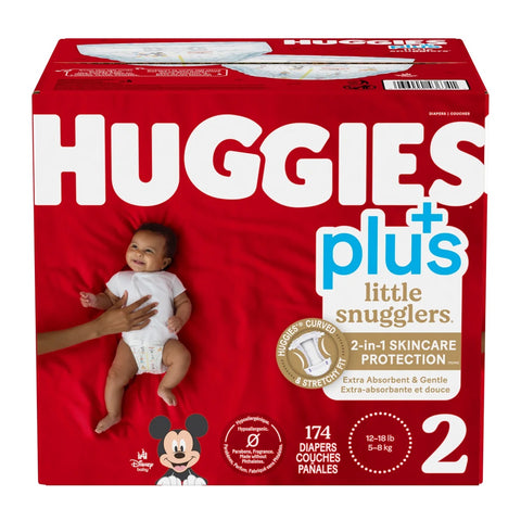 Huggies Little Snugglers 2 Diapers, 174 diapers