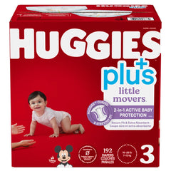 $11 OFF - Huggies Little Movers 3 Diapers, 192 diapers