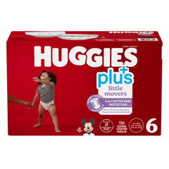 $11 OFF - Huggies Little Movers 6 Diapers, 116 diapers