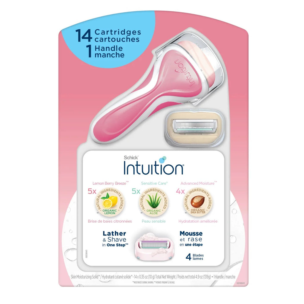 Schick Intuition Razor & Cartridges, 14 cartridges