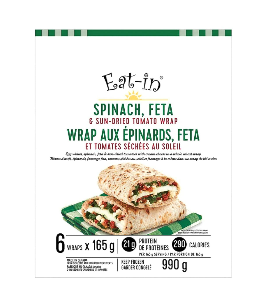 Eat In Spinach & Feta wrap, 6 x 165 g