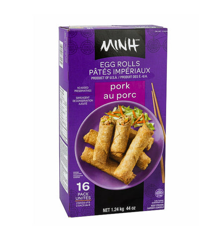 Minh Frozen Pork Egg Rolls, 20 rolls