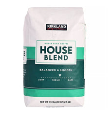 Kirkland House Blend Medium Roast Whole Bean Coffee, 1.1 kg