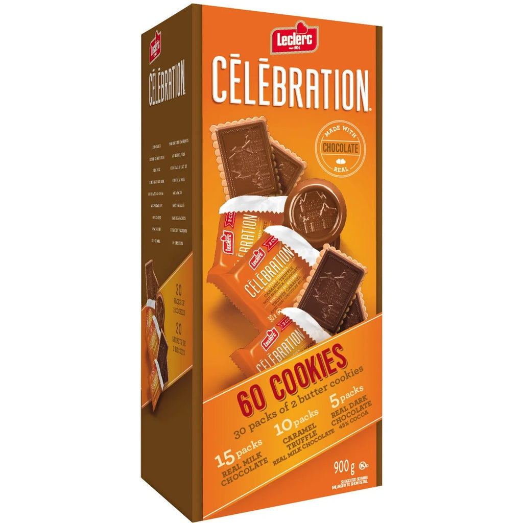 Leclerc Celebration Chocolate Cookies, 30 x 2 cookies