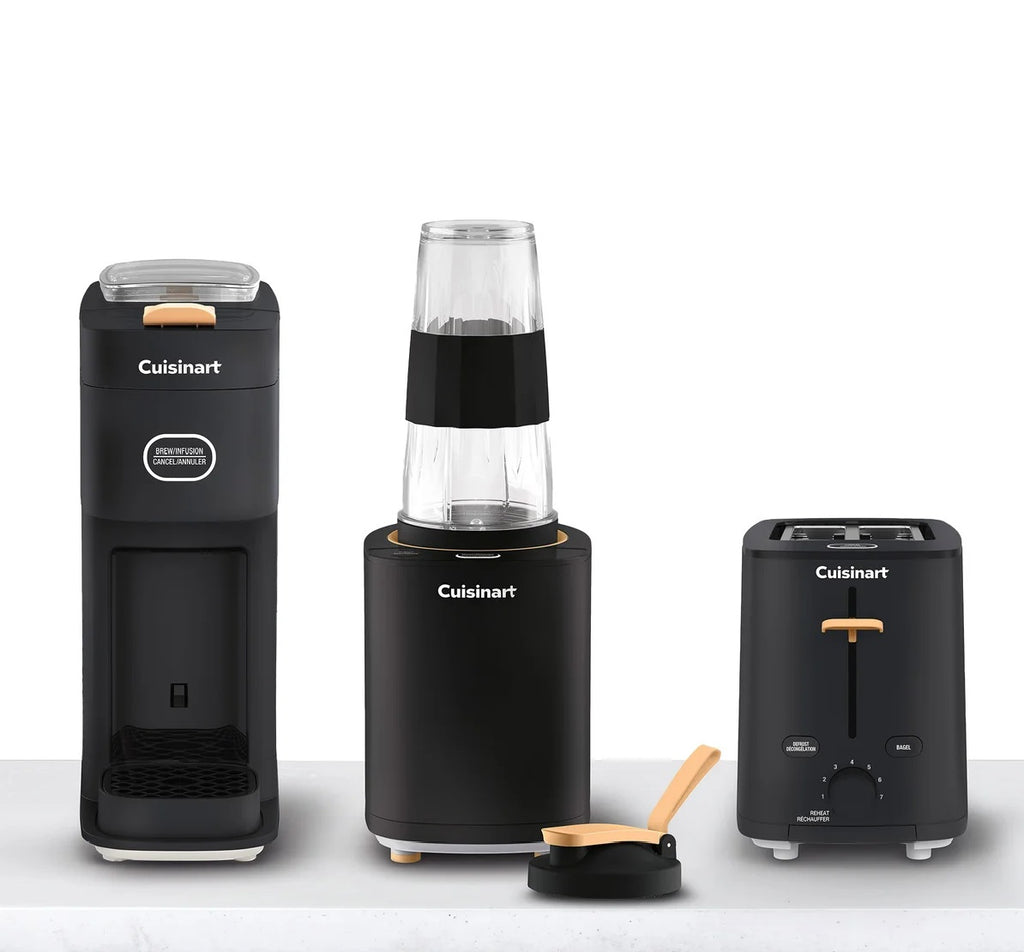 Cuisinart 3pc Bundle Set – Single Serve Coffee Maker, Personal Blender and 2 slice Toaster, 1 unit