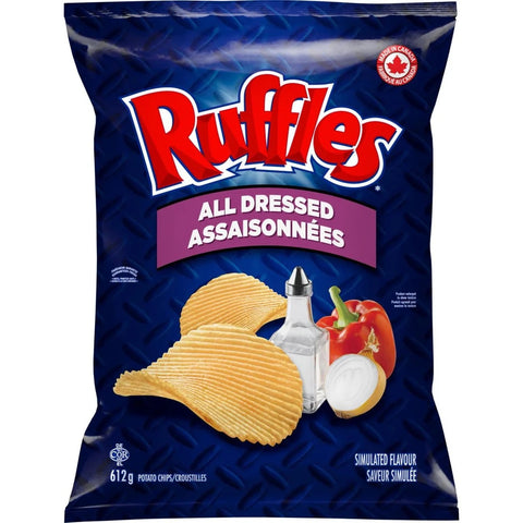 Frito Lay Ruffles All Dressed, 612 g