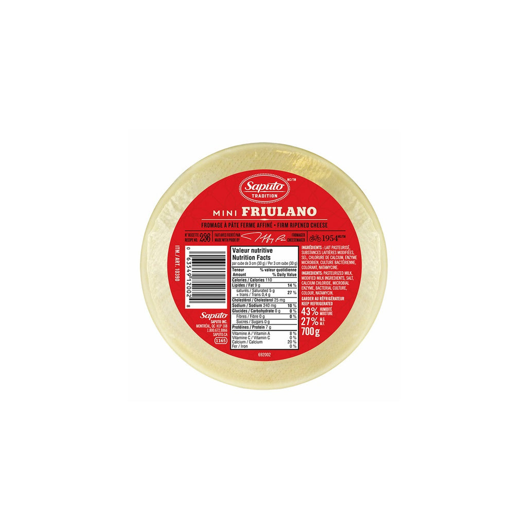 Saputo Mini Friulano Cheese, 700 g