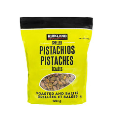 Kirkland Roasted and Salted Shelled Pistachios, 680 g