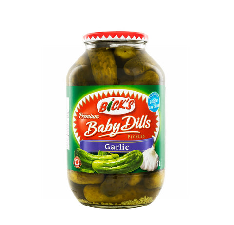 Bick's Premium Baby Dills Pickles Garlic Flavour, 2 L