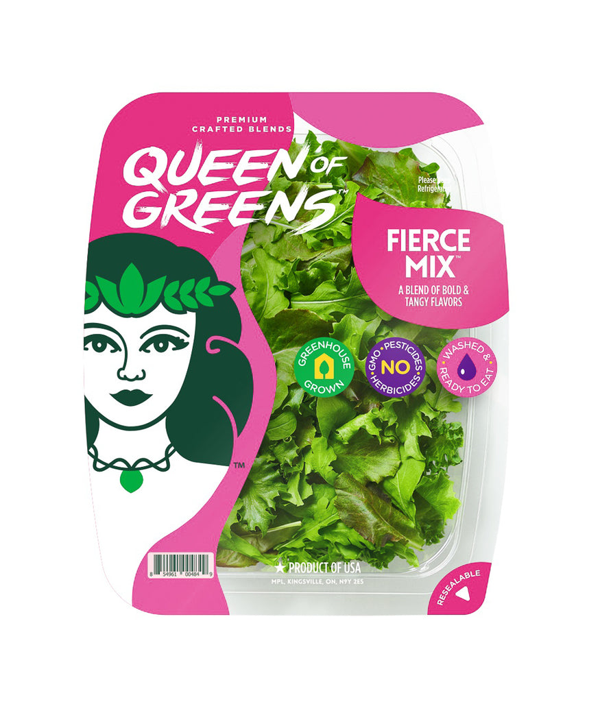 Queenn of Greens fierce mix(green leaf, red leaf, crisp leaf, arugula) 454 g