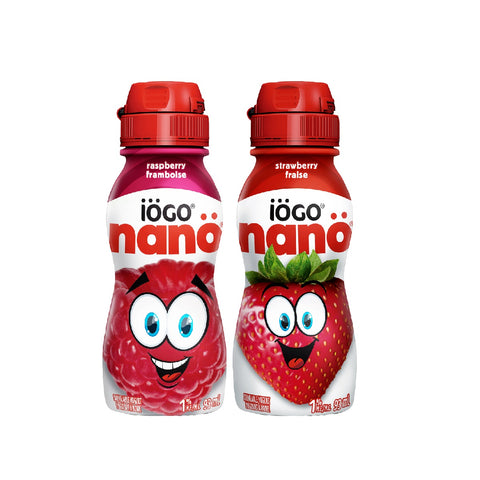 iOGO Nano Drinkable Yogourt 1%, 24 x 93 mL