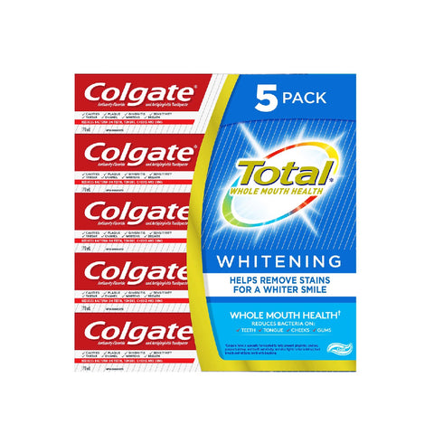 Colgate Total Whole Mouth Health Whitening, 5 x 170 ml