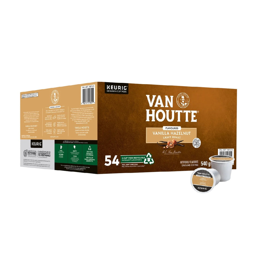 Van Houtte Vanilla Hazelnut Keurig K-Cup, 54 cups