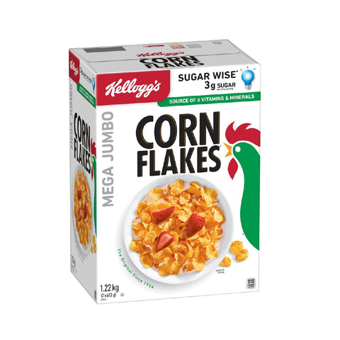 Kellogg's Corn Flakes Cereal, 2 x 0.6 kg