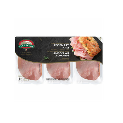 Cappola Rosemary stone baked Ham, 3 x 250 g