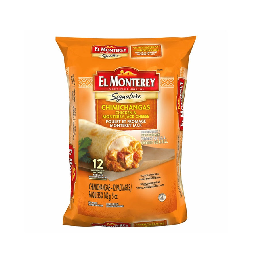 El Monterey Chicken & Monterey Jack Cheese Chimichanga, 12 x 142 g